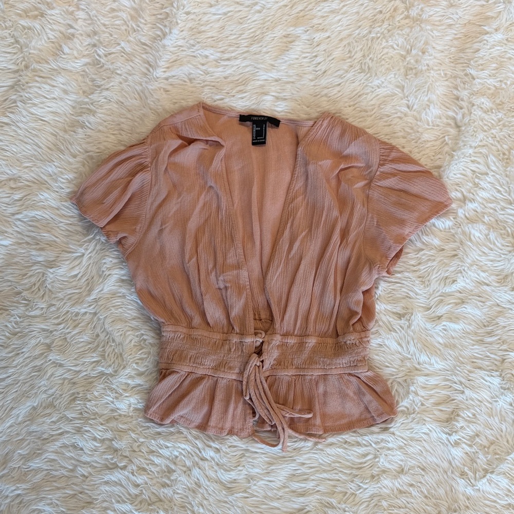 Elegant Peach Women's Top